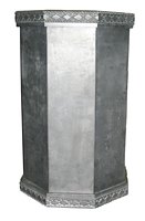 Lead Planter - Straight Octagonal #LP200 - English Lead Garden Products - Made in CANADA, Planters, Urns, Cisterns, Self-Contained Fountains, Wall Plaques-CUSTOM WORK